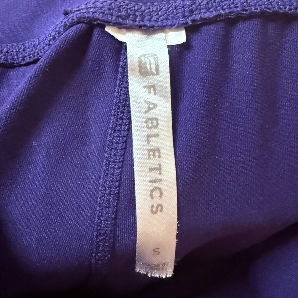 FABLETICS Maj Powerform Periwinkle Blue Fold Down Waist Atheleisure Jogger